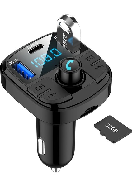 BT29 Bluetooth Uyumlu 5.0 Mp3 Tipi C Hızlı Şarj Qc3.0 Araç Şarj Adaptörü Telefon Için (Yurt Dışından) fırsatları