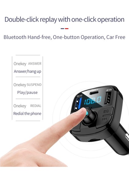 BT29 Bluetooth Uyumlu 5.0 Mp3 Tipi C Hızlı Şarj Qc3.0 Araç Şarj Adaptörü Telefon Için (Yurt Dışından) indirimleri