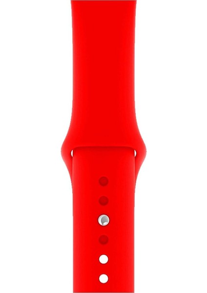 Apple Watch Kordon 1 2 3 4 5 6 7 Se Seri 38MM - 40MM Uyumlu Kayış Bileklik Kordon Kırmızı modelleri