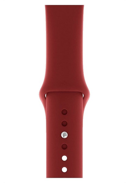 Apple Watch Kordon 1 2 3 4 5 6 7 Se Seri 38MM - 40MM Uyumlu Kayış Bileklik Kordon Bordo