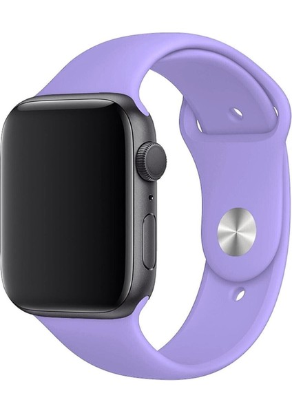 Apple Watch Kordon 1 2 3 4 5 6 7 Se Seri 38MM - 40MM Uyumlu Kayış Bileklik Kordon Koyu Lila