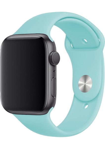 Apple Watch Kordon 1 2 3 4 5 6 7 Se Seri 38MM - 40MM Uyumlu Kayış Bileklik Kordon Turkuaz