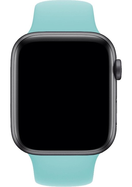Apple Watch Kordon 1 2 3 4 5 6 7 Se Seri 38MM - 40MM Uyumlu Kayış Bileklik Kordon Turkuaz