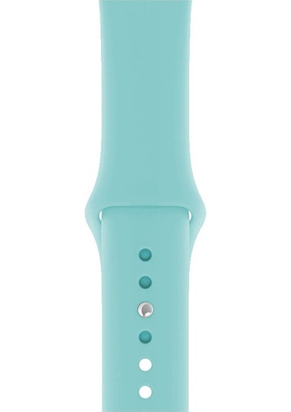 Apple Watch Kordon 1 2 3 4 5 6 7 Se Seri 38MM - 40MM Uyumlu Kayış Bileklik Kordon Turkuaz