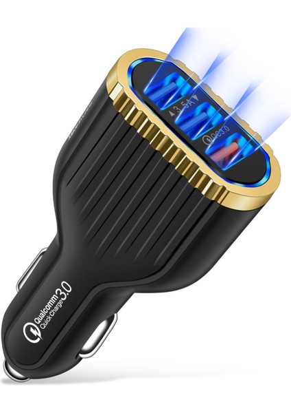 3.5A 3 USB Portları Qc3.0 Hızlı Şarj Cep Telefonu Araç Şarj Güç Adaptörü (Yurt Dışından) fırsatları