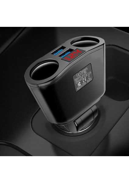 3.1A Dijital Ekran Çakmak Araba Şarj 2 USB Bağlantı Noktası Qc 3.0 Hızlı Şarj (Yurt Dışından) fırsatları