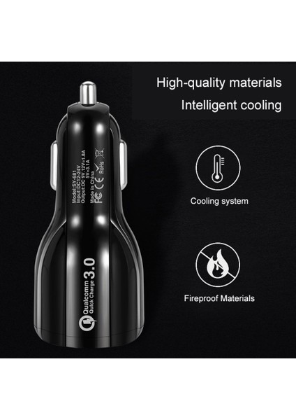 Evrensel Qc 3.0 Çift USB Port 3.4A Hızlı Şarj Araba Oto Adaptörü Şarj Soketi (Yurt Dışından) fırsatları