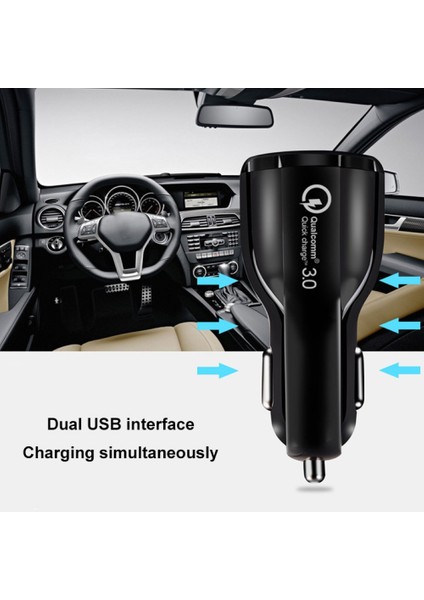Evrensel Qc 3.0 Çift USB Port 3.4A Hızlı Şarj Araba Oto Adaptörü Şarj Soketi (Yurt Dışından) indirimleri