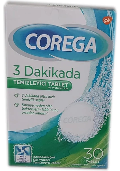 3 Dakikada Temizleyici Tablet 30'lu