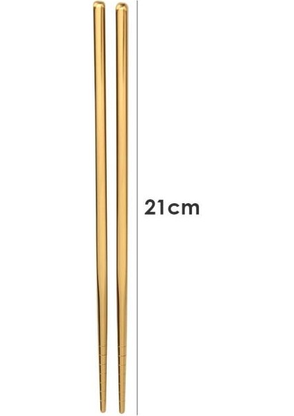 1 Çifti Çubuklarını Kaymaz Çin Paslanmaz Çelik Kullanımlık Metal Chopstick Için Suşi Gıda Sticks Set Sofra Mutfak Aracı (Yurt Dışından)