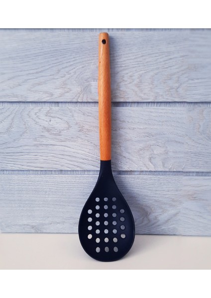 Bambu Saplı Silikon Kevgir