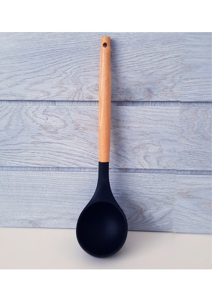 Bambu Saplı Silikon Kepçe