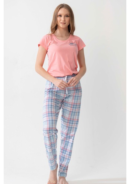 Pamuklu Kısa Kol Pijama Takım