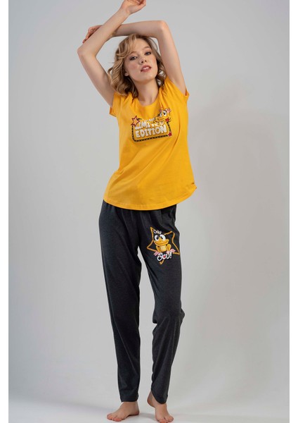Kadın Kısa Kol Pijama Takımı 111044