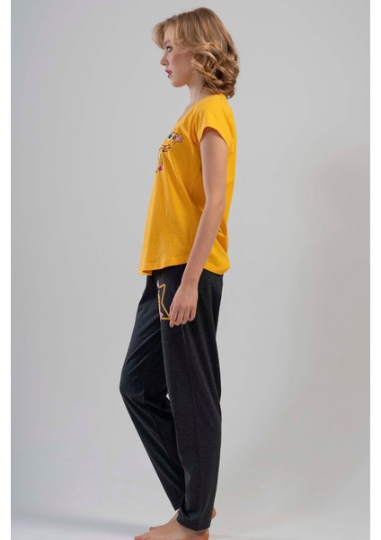 Kadın Kısa Kol Pijama Takımı 111044