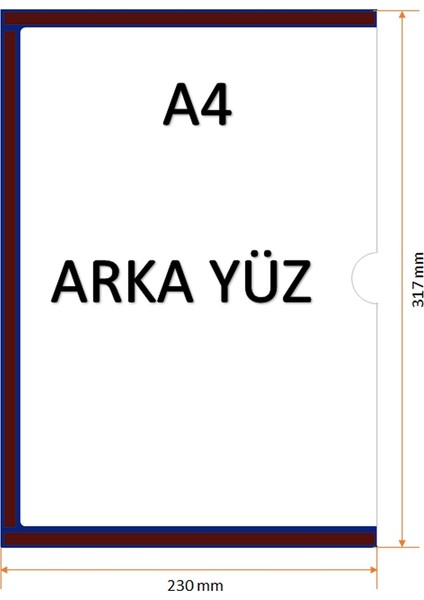 A4 Mıknatıslı Koyu Mavi Çerçeve Uzun Açık (10 Lu Paket) fiyatları
