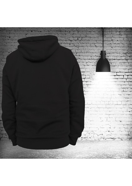 Rick And Morty Baskılı 3 Ipl. Şardonlu, Kalın (600 Gr.) Içi Polar Siyah Sweatshirt