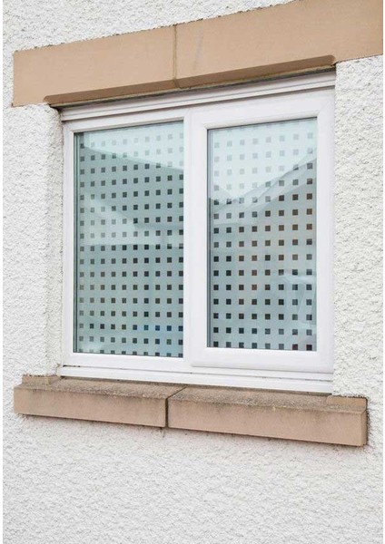 334-0007 Kare Desen Statik Cam Folyo (45CM x 1mt)
