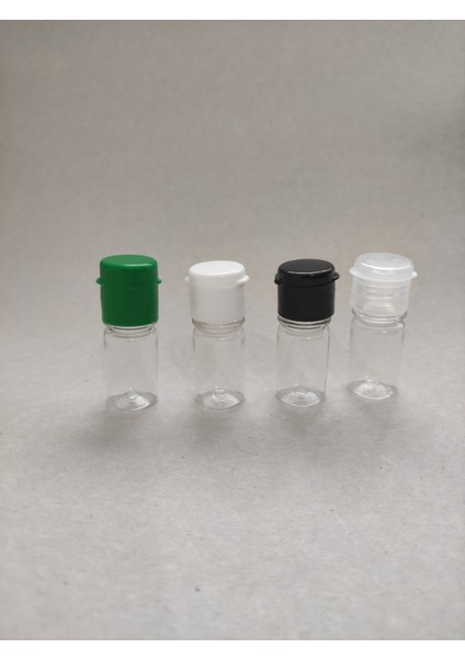 Tedmar 8 ml Fliptop Kapaklı, Şeffaf, Plastik, Kolonya, Dezenfektan, Likit Şişesi (100 Adet)