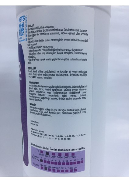 Bionter Bitkisel Menşeli Sıvı Organik Gübre 1 Litre