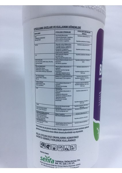 Bionter Bitkisel Menşeli Sıvı Organik Gübre 1 Litre