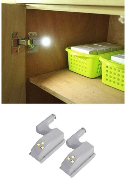 10 Adet Dolap Içi LED Aydınlatıcı Menteşe Lambası