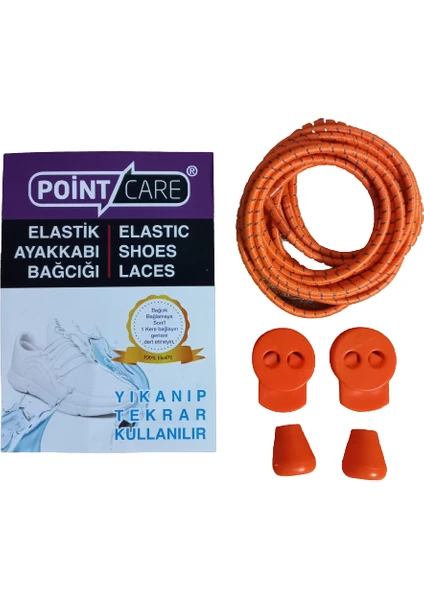 Point Care Akıllı Kilitli Elastik Ayakkabı Bağcık 100 cm