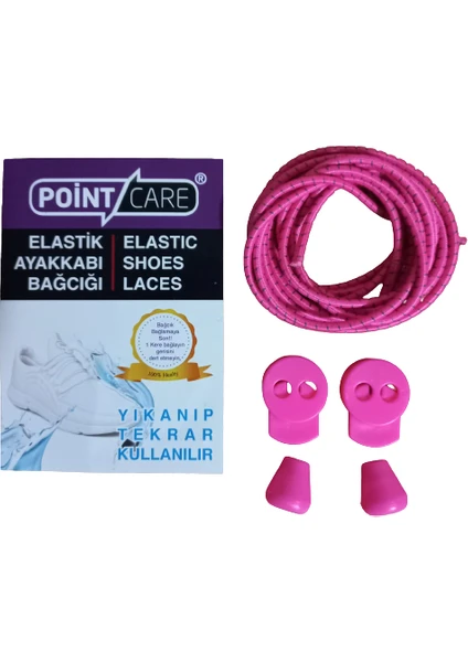 Point Care Akıllı Kilitli Elastik Ayakkabı Bağcık 100 cm