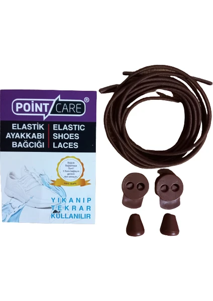 Point Care Akıllı Kilitli Elastik Ayakkabı Bağcık 100 cm