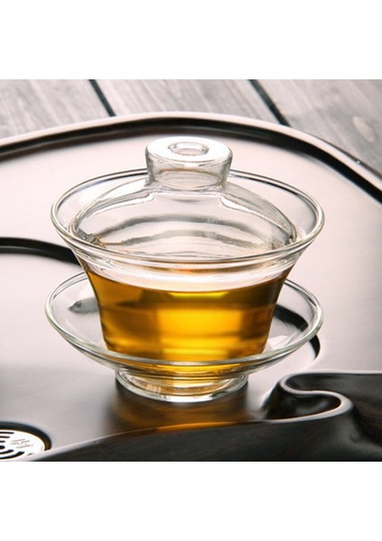 Isıya Dayanıklı Cam Kapak Kase Çin Kung Fu Çay Seti Çay Töreni Aksesuarları Çay Bardağı Çay Evi Çay Seti | Çay Tureen (Yurt Dışından)