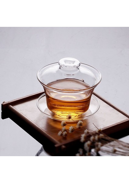 Isıya Dayanıklı Cam Kapak Kase Çin Kung Fu Çay Seti Çay Töreni Aksesuarları Çay Bardağı Çay Evi Çay Seti | Çay Tureen (Yurt Dışından)