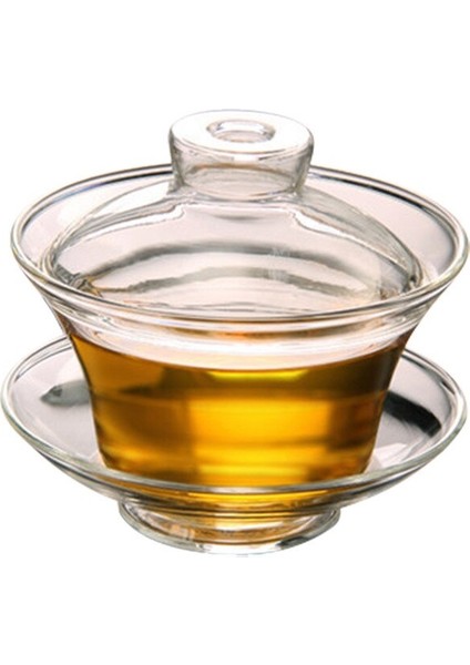 Isıya Dayanıklı Cam Kapak Kase Çin Kung Fu Çay Seti Çay Töreni Aksesuarları Çay Bardağı Çay Evi Çay Seti | Çay Tureen (Yurt Dışından)