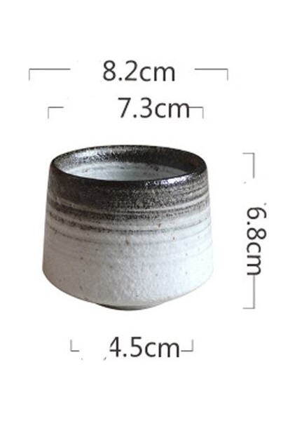 Yaratıcı Seramik Kahve Fincanı Nordic Tarzı Kullanışlı Kupası Küçük Çay Fincanı Stoneware El-Boyalı Nöbeti Kupası 200ML (Yurt Dışından)