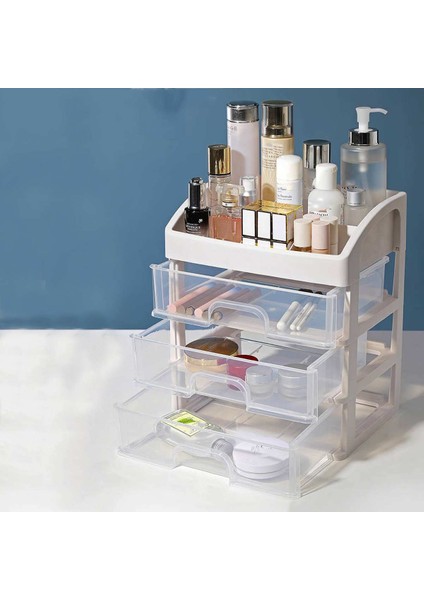 Kozmetik Saklama Kutusu Çekmece Tipi Masaüstü Depolama Raf Tutucu El Su Geçirmez Nem Geçirmez Plastik Organizatör (Yurt Dışından) modelleri