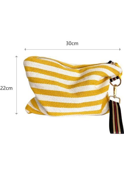 Kozmetik Çantası Kadın Çizgili Makyaj Kılıfı Organizatör Kore Püskül Kozmetik Kılıfı Gereçe Seyahat Tuvalet Çantası Tuval Güzellik Kılıf | Kozmetik Çanta ve davalar (Yurt Dışından) fırsatları