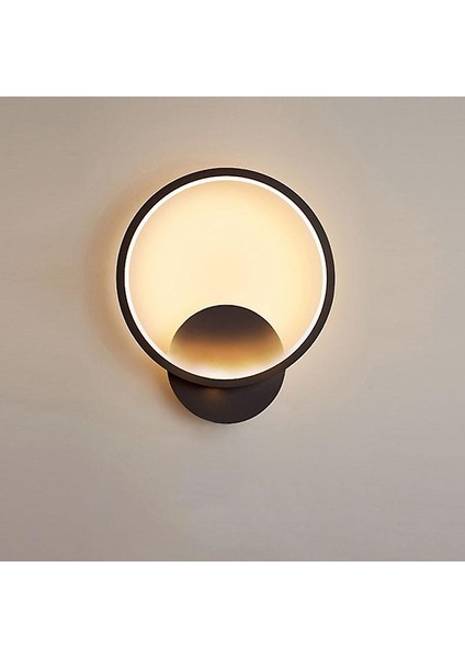 LED Duvar Lambası Kapalı Siyah ve Beyaz Duvar Lambası Basit Sanat Duvar Kapalı Ev Dekorasyon Modern Başucu Duvar Lambası (8) (Yurt Dışından) modelleri