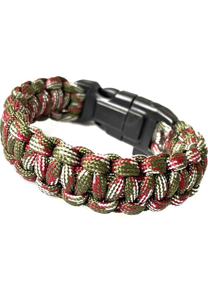 - Paracord Bileklik Kamp Bilekliği Pusulalı Bileklik Magnezyum Çubuğu Düdük