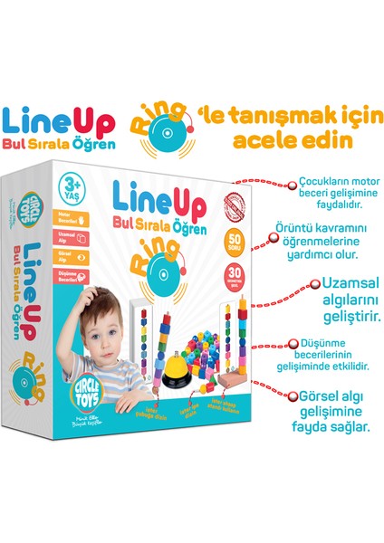 Circle Toys  Ingilizce Öğreniyorum + Line Up Ring Seti