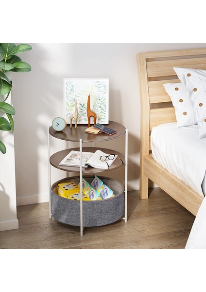 Yan Sehpa Metal Geniş Çantalı Çift Katlı fiyatları