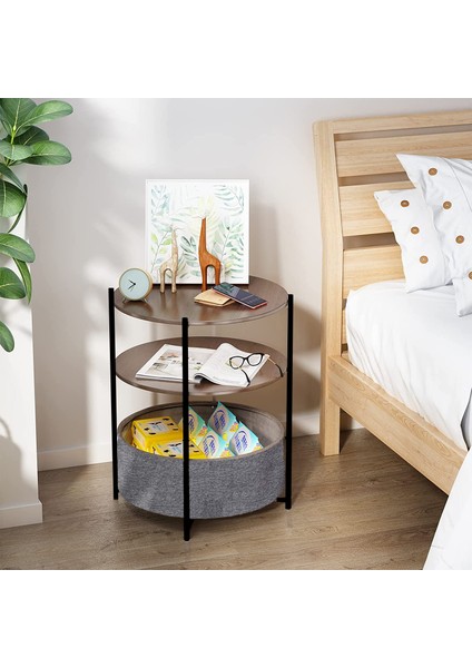 Yan Sehpa Metal Geniş Çantalı Çift Katlı fiyatları