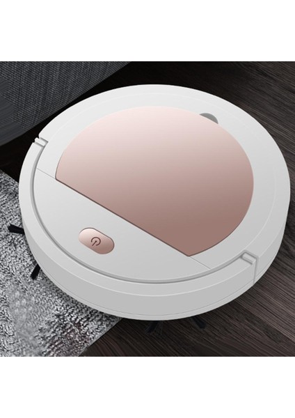 Elektrikli Süpürge Süpürme Robot Otomatik Emme Süpürgesi Akıllı Pembe