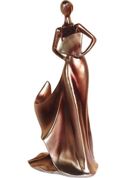 Nordic Stil Güzellik Heykeli Şarap Şişesi Depolama Raf Ev Centerpieces Dekor Bakır fiyatları