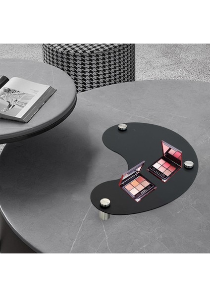 Akrilik Kahve Tepsisi Gıda Dayanıklı Dekoratif Snacks Tuvalet Yatak Odası Ay Için indirimleri