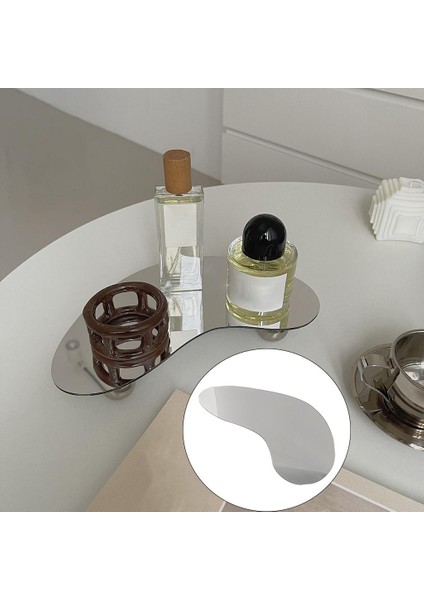 Art Deco Stil Etkisi Vanity Tepsi Depolama Plakası Arka Plan Dekor Ayna fırsatları