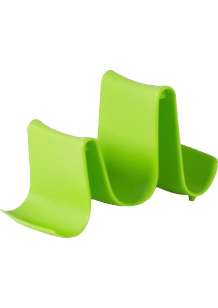 Pot Kapak Tutucu Plastik Pişirme Tava Kapak Standı Organizatör Mutfak Aletleri Yeşil