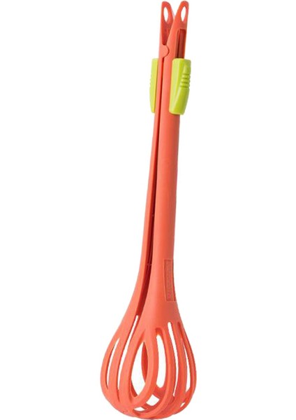 Naylon Yumurta Çırpıcı Çok Fonksiyonlu Güvenlik Gıda Tong Noodle Spagetti Maşa Turuncu(Yurt Dışından)