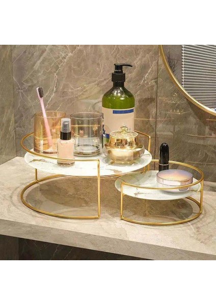 Masaüstü Kozmetik Raf Organizatör Tutucu Tezgah Makyaj Takı Raf Küçük Beyaz(Yurt Dışından) modelleri