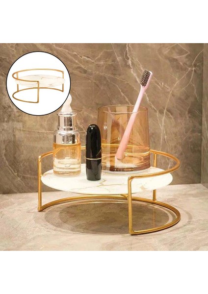 Masaüstü Kozmetik Raf Organizatör Tutucu Tezgah Makyaj Takı Raf Küçük Beyaz(Yurt Dışından) fırsatları