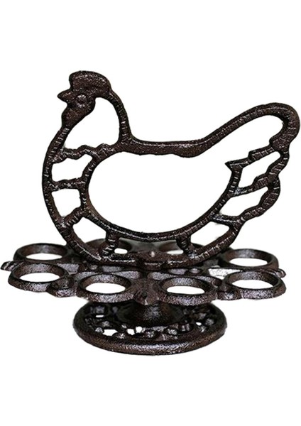 Dökme Demir Yumurta Tutucu Meyve Yumurta Depolama Standı Tepsi Tezgahı Paskalya 1-Tier (Yurt Dışından)