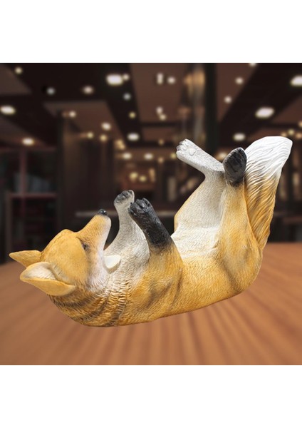 Sevimli Ainmal Şarap Şişesi Tutucu Heykeli Ekran Raf Organizatör 13.3X5X8 Inç indirimleri